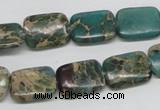 CNI15 16 inches 12*16mm rectangle natural imperial jasper beads wholesale