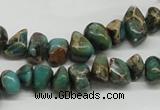 CNI19 16 inches 6*8mm - 8*12mm nuggets natural imperial jasper chip beads