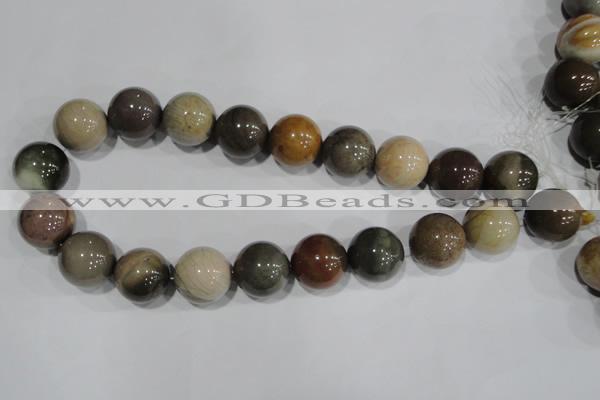 CNI207 15.5 inches 18mm round imperial jasper beads wholesale