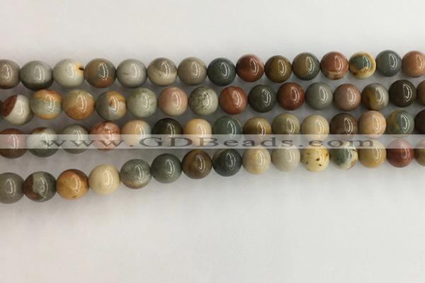 CNI370 15.5 inches 6mm round American picture jasper beads