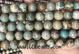 CNI404 15.5 inches 12mm round blue impression jasper beads