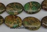 CNI42 15.5 inches 15*20mm oval natural imperial jasper beads