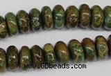 CNI46 15.5 inches 6*12mm rondelle natural imperial jasper beads