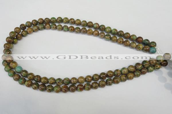 CNI50 15.5 inches 8mm round natural imperial jasper beads