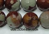 CNJ20 15.5 inches 18mm faceted round natural noreena jasper beads