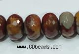 CNJ25 15.5 inches 12*18mm faceted rondelle natural noreena jasper beads