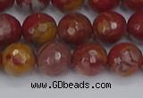 CNJ311 15.5 inches 10mm faceted round noreena jasper beads