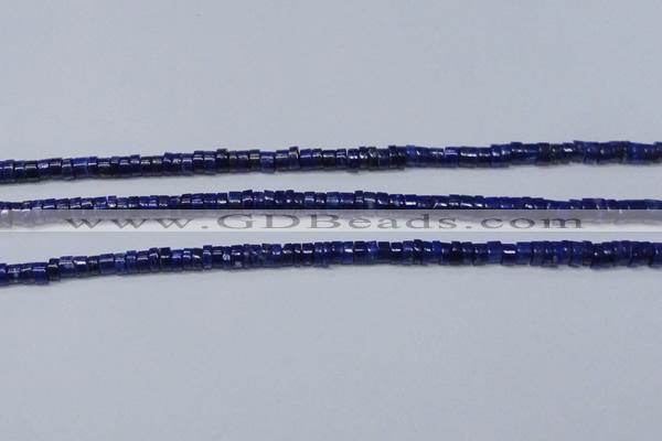 CNL1265 15.5 inches 3*6mm tyre natural lapis lazuli beads