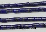 CNL1269 15.5 inches 3*6mm tube natural lapis lazuli beads