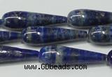 CNL1271 15.5 inches 10*35mm teardrop natural lapis lazuli beads