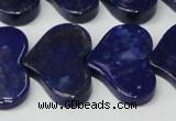 CNL1293 15.5 inches 20*30mm heart natural lapis lazuli beads