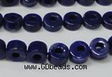 CNL1307 15.5 inches 8mm donut natural lapis lazuli beads