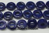 CNL1308 15.5 inches 10mm donut natural lapis lazuli beads