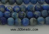 CNL1651 15.5 inches 6mm round matte lapis lazuli beads wholesale