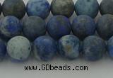 CNL1652 15.5 inches 8mm round matte lapis lazuli beads wholesale