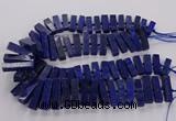 CNL1660 15.5 inches 8*25mm - 10*35mm cuboid lapis lazuli beads