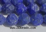 CNL1668 15.5 inches 12mm faceted nuggets matte lapis lazuli beads