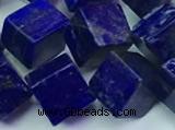 CNL1672 15.5 inches 11*11mm cube lapis lazuli gemstone beads