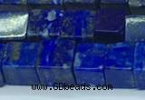 CNL1674 15.5 inches 7*7mm cube lapis lazuli gemstone beads