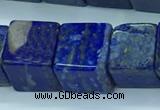 CNL1676 15.5 inches 11*11mm cube lapis lazuli gemstone beads