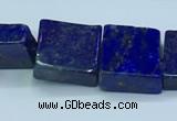 CNL1678 15.5 inches 11*11mm - 12*12mm square lapis lazuli beads