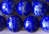 CNL1709 15.5 inches 8mm faceted round lapis lazuli beads