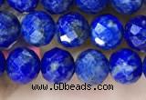 CNL1716 15.5 inches 6mm faceted round lapis lazuli beads