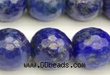 CNL1738 15 inches 12mm faceted round lapis lazuli beads