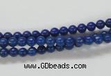 CNL203 15.5 inches 4mm round natural lapis lazuli beads wholesale