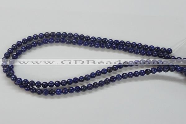 CNL205 15.5 inches 6mm round natural lapis lazuli beads wholesale