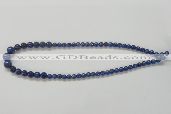 CNL233 15.5 inches multi-size round natural lapis lazuli beads wholesale