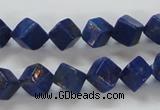 CNL239 15.5 inches 8*8 cube natural lapis lazuli beads wholesale