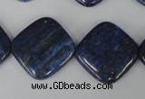 CNL526 15.5 inches 20*20mm diamond natural lapis lazuli gemstone beads