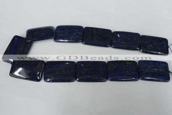 CNL538 15.5 inches 25*35mm rectangle natural lapis lazuli gemstone beads