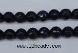 CNL602 15.5 inches 8mm faceted round natural lapis lazuli gemstone beads