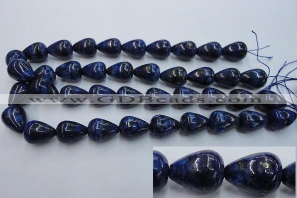 CNL619 15.5 inches 15*20mm teardrop natural lapis lazuli gemstone beads