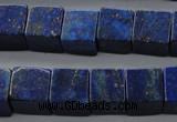 CNL645 15.5 inches 12*12mm cube natural lapis lazuli beads