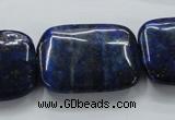 CNL672 15.5 inches 22*30mm rectangle natural lapis lazuli beads