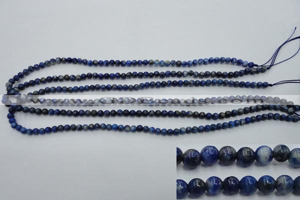 CNL711 15.5 inches 4mm round natural lapis lazuli gemstone beads