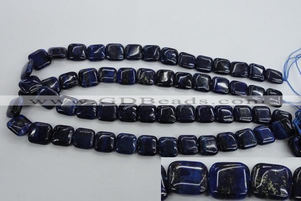 CNL963 15.5 inches 14*14mm square natural lapis lazuli gemstone beads