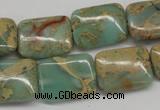 CNS148 15.5 inches 15*20mm rectangle natural serpentine jasper beads