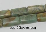 CNS19 16 inches 10*20mm rectangle natural serpentine jasper beads