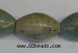 CNS208 15.5 inches 20*30mm rice natural serpentine jasper beads