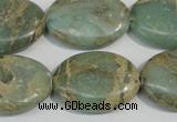 CNS242 15.5 inches 18*25mm oval natural serpentine jasper beads