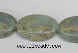 CNS243 15.5 inches 20*30mm oval natural serpentine jasper beads