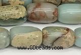 CNS310 15.5 inches 8*12mm drum serpentine jasper beads