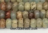 CNS323 15.5 inches 2.5*4mm rondelle serpentine jasper beads