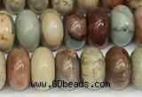 CNS325 15.5 inches 5*8mm rondelle serpentine jasper beads