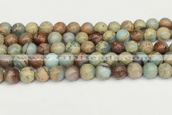 CNS333 15.5 inches 10mm round serpentine jasper beads wholesale