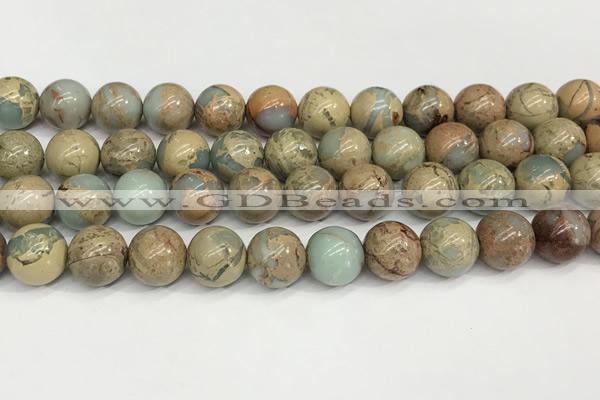 CNS334 15.5 inches 12mm round serpentine jasper beads wholesale